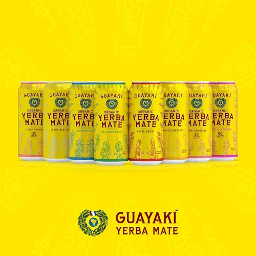 Vista 5 de Guayakí - Paquete alternativo de bebida orgánica Yerba Mate Clean Energy, sabor Revel Berry & Bluephoria, 15.5 onzas (paquete de 24), 150 mg