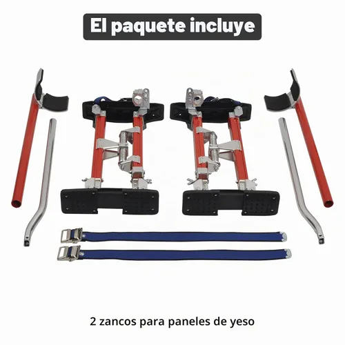 Vista 6 de Zancos para Paneles de Yeso de 18-30 Pulgadas de Altura Ajustable Elevadores Herramienta de Aluminio para Pintar Acabado Poda de Ramas Limpieza