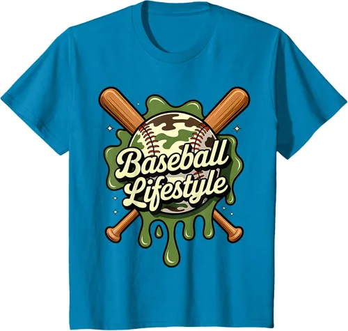 Vista 91 de Baseball Life Style 101 Apparel Youth Drip Baseball Boys Kid Camiseta