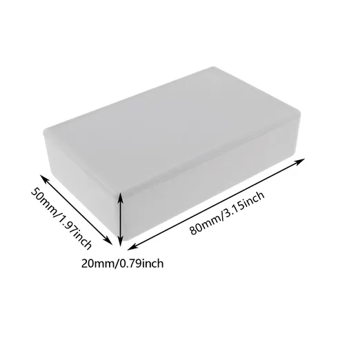 Vista 3 de Caja de conexiones eléctricas DGZZI 4 piezas de plástico eléctrico blanco impermeable proyectos cajas de conexiones 3.15x1.97x0.79inch (80x50x20mm)
