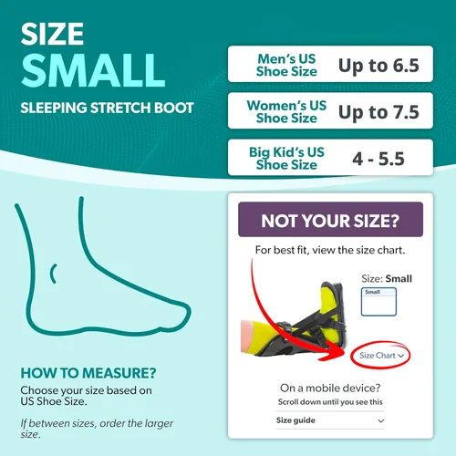 Vista 2 de Bota de estiramiento nocturno BraceAbility. Tablilla para estirar el pie por la noche, para el estiramiento de la fascia plantar, trata el dolor