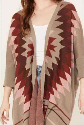 Vista 3 de ARIAT Cárdigan estilo serape para mujer