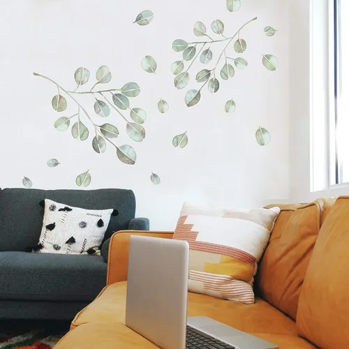 Vista 12 de RoomMates Vinilo decorativo para pared, diseño de flor de hibisco tropical, vinilo, fabricado en Estados Unidos