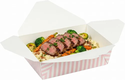 Vista 54 de Restaurantware Bio Tek - Cajas para llevar de 30 onzas, 200 loncheras para llevar, cierre de tabulación, resistentes al calor, desechables, de papel