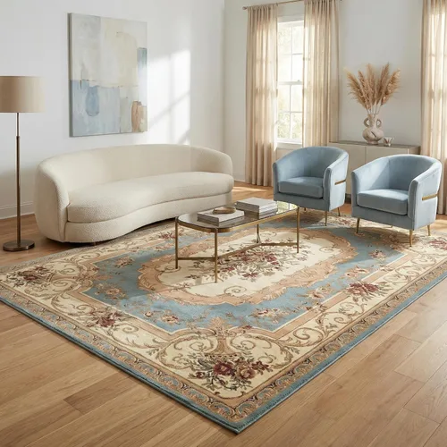 Vista 11 de Unique Loom Versailles Collection - Alfombra tradicional clásica con motivo floral, colección Versailles