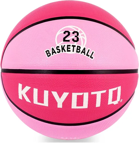 Vista 13 de KUYOTQ Kids Toddler Youth Adult Size 3/4/5/6/7 Basketball 22/25.5/27.5/28.5/29.5" Thickened Rubber or Faux Leather Indoor Outdoor Basketball for
