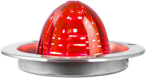 Vista 11 de GG Grand General 81910 - Luz LED de 18 luces clásica de sandía ámbar/ámbar con bisel de montaje de brida de acero inoxidable