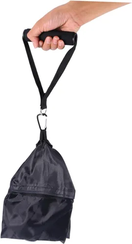 Vista 6 de Happyyami Par de accesorios deportivos de agarre de mano ajustable, asas de ejercicio, mango de cuerda, mango de banda de gimnasio, polea, banda