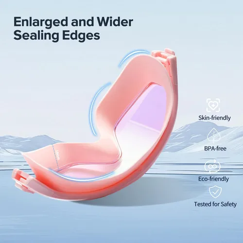 Vista 9 de Gafas de natación para adultos, a prueba de fugas, gafas de piscina antivaho, gafas de natación de visión amplia con tapones para los oídos y clip