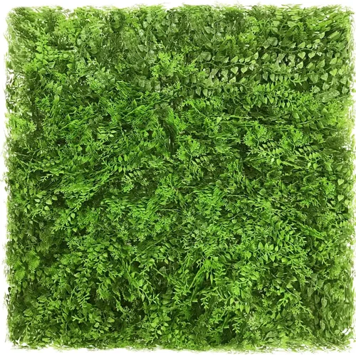Vista 30 de E&K Panel de valla de plantas artificiales de 20 x 20 pulgadas, hojas sintéticas, césped, panel de privacidad para interiores y exteriores