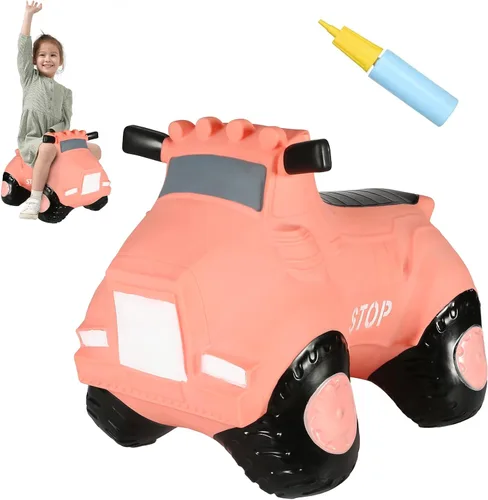 Vista 9 de INPANY Juguetes Saltarines de Vaca de Animales de Granja para Regalos de Niña de 2 Años, Montable Saltarín de Toro para Niños Pequeños, Caballo