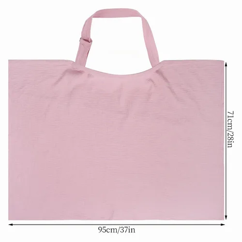Vista 2 de Paquete de 2 fundas de muselina para lactancia materna, 100% algodón, suave, privacidad, cubierta de lactancia materna con escote de arco