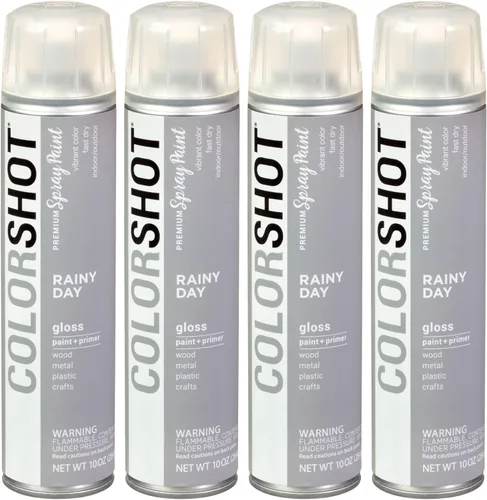 Vista 43 de COLORSHOT Pintura en aerosol brillante, aromaterapia (lavanda) 10 onzas, paquete de 4, pintura acrílica de secado rápido, uso en interiores