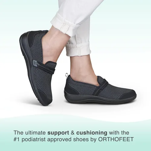 Vista 2 de Orthofeet Zapatos ortopédicos para mujer, para aliviar la fascitis plantar, para juanetes y fascitis plantar