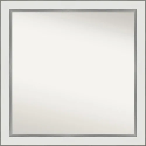 Vista 271 de Amanti Art Espejo personalizado, espejo de baño estrecho Alexandria White Wash, espejo de pared o espejo de tocador de baño sobre el fregadero
