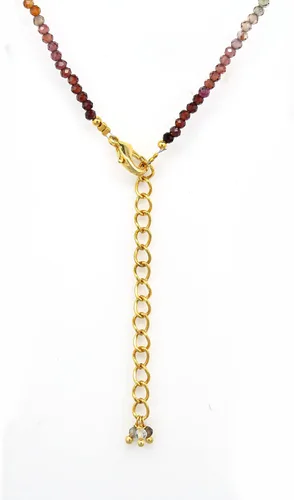 Vista 5 de Gempires - Gargantilla de cristal curativo hecha a mano, hipoalergénica, chapada en oro de 18 pulgadas, elegante joyería de uso diario