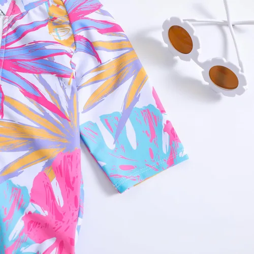 Vista 40 de MERSARIPHY Traje de baño de una pieza para niña pequeña, traje de baño de manga larga, traje de baño para niñas