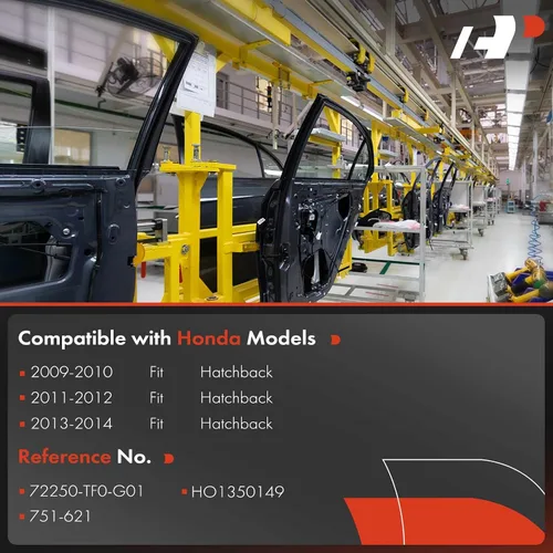Vista 3 de A-Premium Elevalunas eléctrico con motor compatible con Honda Fit 2009-2014 lado izquierdo delantero