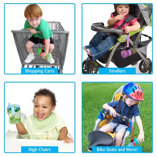 Vista 5 de PBnJ Baby SippyPal Sippy - Correa para portavasos (123, 2 unidades)