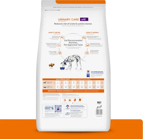 Vista 2 de Hill's Prescription Diet u/d Urinary Care Alimento seco para perros, dieta veterinaria, bolsa de 8.5 libras