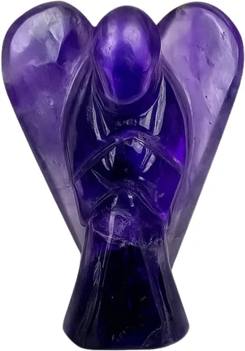 Vista 26 de Anaya Agate Estatua de ángel de amazonita, hermoso ángel de la guarda de 2 pulgadas, ángel de cristal natural, dijes de ángel tallados a mano