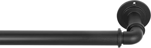 Vista 10 de MODE Colección Industrial de Barras de Cortina Oscurecedoras de 1 1/8" de Diámetro con Barra de Cortina Ajustable Montada en Pared de Acero, Bloquea