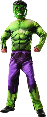 Vista 4 de Marvel Avengers 2 en 1 - Disfraz de HulkCapitán América, talla grande