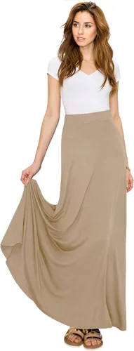 Vista 4 de Lock and Love Maxi falda de cintura alta para mujer, estampado con estilo, falda larga
