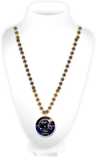 Vista 17 de Rico Industries NFL unisex-adult Team Logo Mardi Gras Style Beads