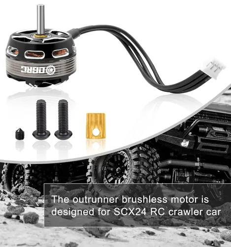 Vista 7 de OGRC C2822 Motor sin escobillas 1400KV RC Modelos Motor sin escobillas para SCX24 C10 JLU Deadbolt Gladiator Bronco Crawler Car