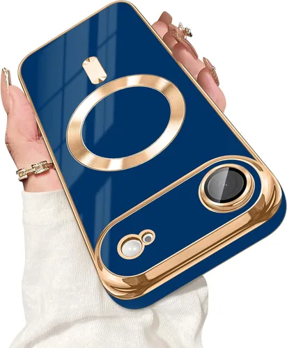 Vista 14 de Dinick Funda diseñada para iPhone 13 con magnética [cubierta de cámara integrada] compatible con MagSafe suave TPU con purpurina, antiarañazos