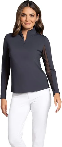 Vista 2 de IBKUL Camisa de manga larga con cremallera de 14 para mujer