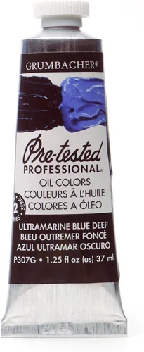 Vista 6 de Grumbacher Pintura al óleo pre-probada, 1.3 fl oz/1.25 onzas, azul ártico (P313G)