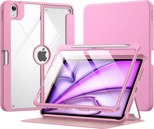 Vista 33 de MoKo Funda para iPad Air de 11 pulgadas 7ª/6ª generación M3/M2 2025/2024, iPad Air 5ª/4ª generación de 10.9 pulgadas 2022/2020 con soporte