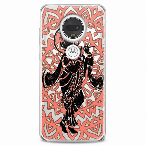 Vista 6 de Funda de TPU compatible con Motorola G9 G8 Plus G7 E20 P40 Z4 Edge 20 G22 Stylus Dancing Krishna Soft Absolute God Design Hinduism Print Mantra