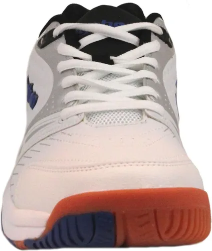 Vista 3 de Python Deluxe Indoor Court Shoes (Racquetball, Squash, Badminton, Indoor Pickleball, Volleyball) (Low & Mid) (Black & White Colors) (Non-Slip)