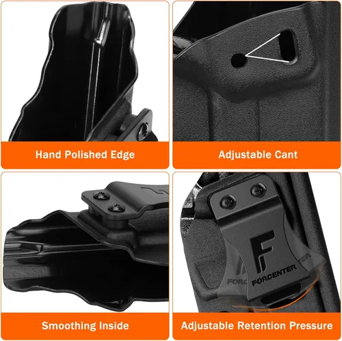 Vista 4 de Funda Taurus G3, funda Forcenter Kydex Ajuste: Taurus g3 Accesorios g3 Taurus para llevar mano derecha Inclinación y tensión ajustables, sin
