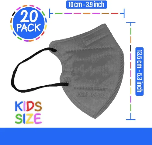 Vista 4 de Lutema Mascarilla desechable 3D de material plegable cómodo y duradero, con cintas elásticas para las orejas, fabricada en Estados Unidos, diseño