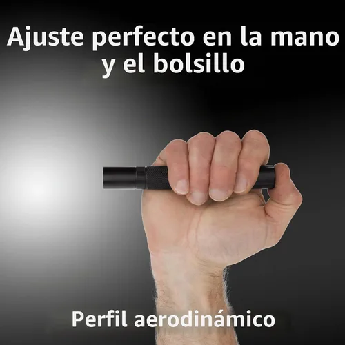 Vista 3 de Nightstick MT-120 Momentáneo o Constante MT-120 Mini-TAC de Metal LED Linterna de 2 pilas AA, 14.2 cm, Negro