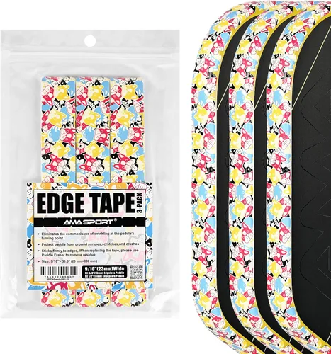 Vista 94 de PICKLETECH Cinta de protección de pala de pickleball – Protector de borde de cabeza de paleta – Cinta de protección de borde de raqueta ajuste