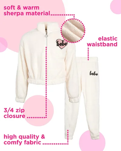 Vista 2 de bebe Conjunto deportivo de 2 piezas con capucha y forro polar delicioso Talla 7-16