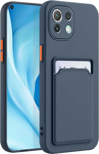 Vista 31 de Funda para Redmi Note 9 Pro, Redmi Note 9s con ranura para tarjetas de crédito, TPU suave TPU silicona resistente a los arañazos delgada ranura