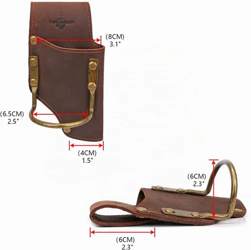 Vista 3 de TOURBON - Funda de cuero para herramientas y cinturón