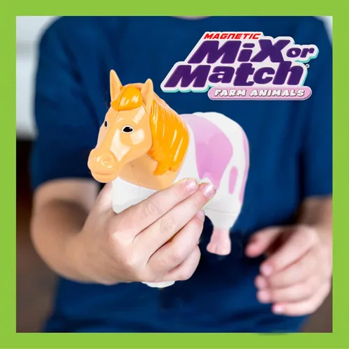 Vista 6 de POPULAR PLAYTHINGS Animales magnéticos para niños pequeños de 1 a 3 años, mezcla o combina juguetes de animales, juego de 4 regalos para niños