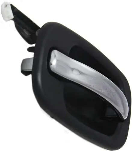 Vista 5 de Manija de puerta exterior para Cadillac Escalade EXT 2002-2006 Palanca cromada del lado del pasajero trasero carcasa negra GM1521142 15745140