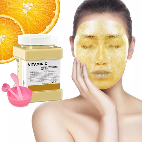 Vista 16 de Mascarilla de gelatina en polvo para faciales, oro de 24 quilates, antienvejecimiento y reafirmante, mascarilla hidratante para iluminar