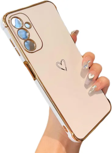 Vista 32 de ZTOFERA Funda diseñada para Google Pixel 7a, bonito diseño de corazones de amor con borde chapado y protección de lente de cámara, para Google Pixel