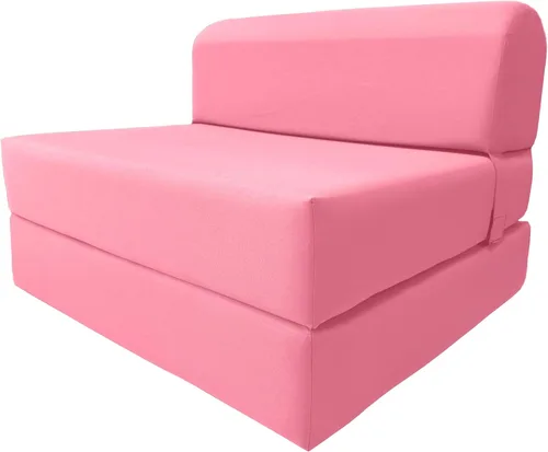 Vista 24 de D&D Futon Furniture. Silla plegable de espuma, sofá de estudio, colchón de espuma plegable para invitados (6 x 24 x 70 pulgadas, negro)
