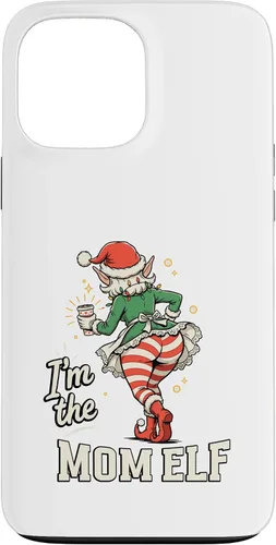 Vista 24 de I'm The Mom Elf Funny Matching Family Christmas Group Case for iPhone 16