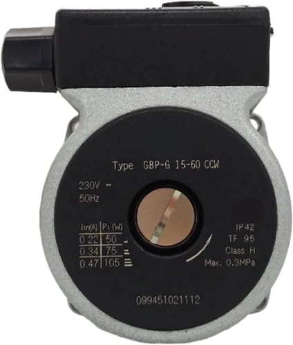 Vista 5 de Motor de bomba de circulación de agua para caldera de gas, 230 V, 50 Hz, para horno montado en la pared, bomba de agua, piezas de repuesto para 50